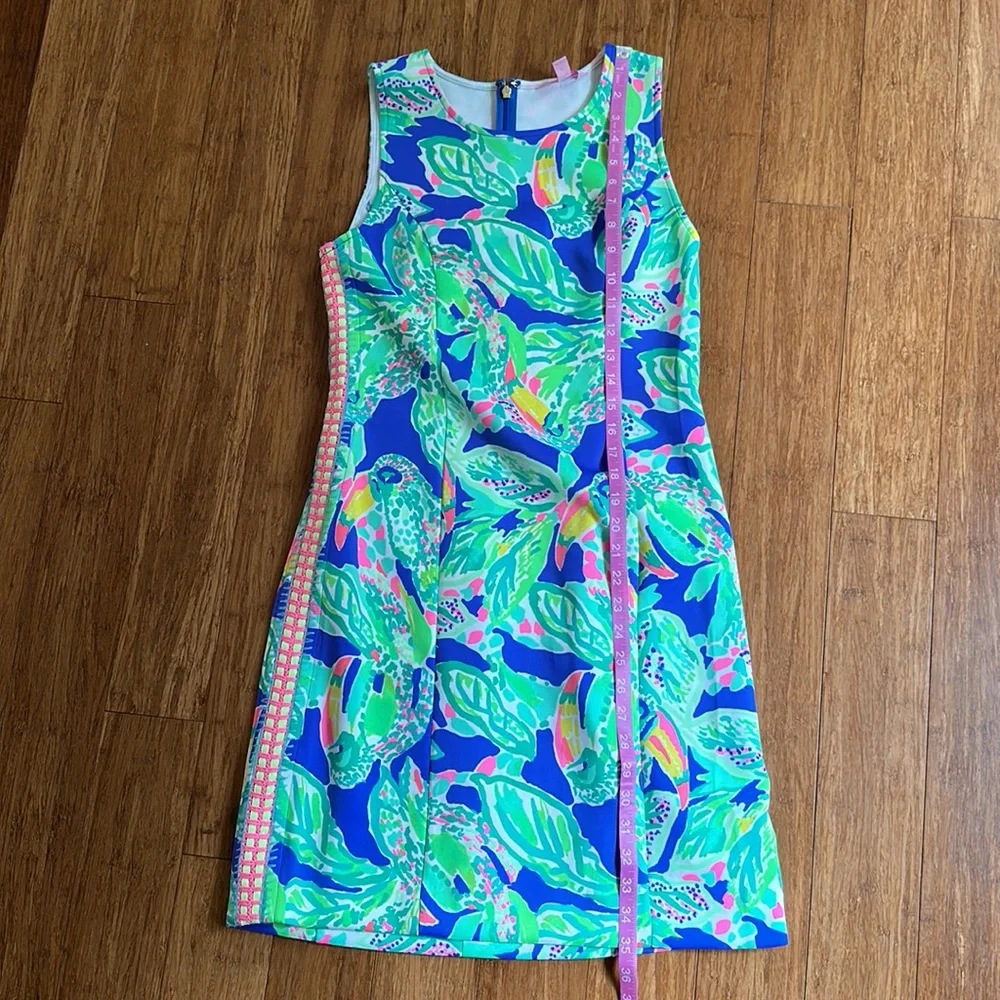 LILLY PULITZER MILA SHIFT DRESS WAKE UP CALL BECKON BLUE SIZE SMALL - Picture 5 of 8